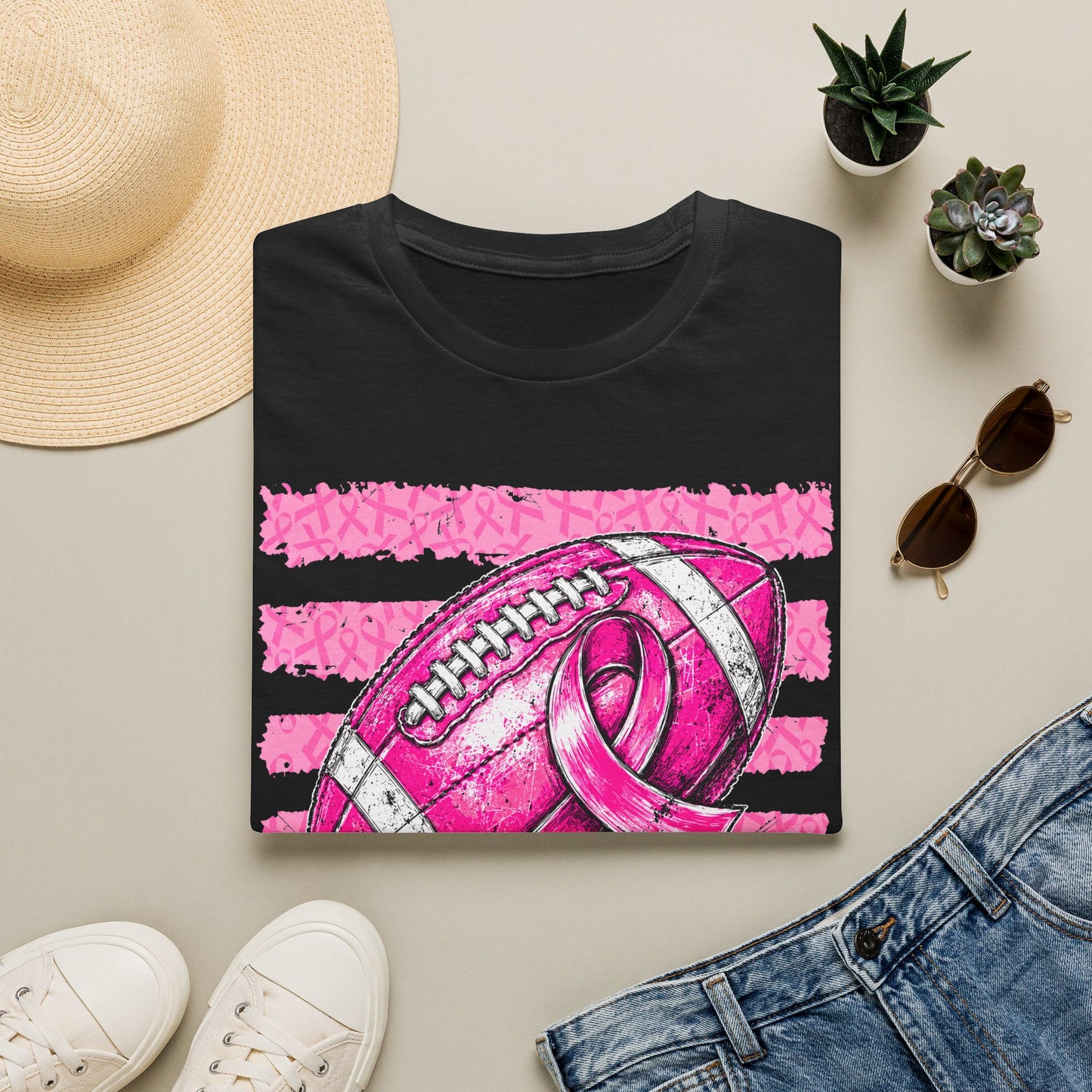 Pink Football Softstyle T-Shirt