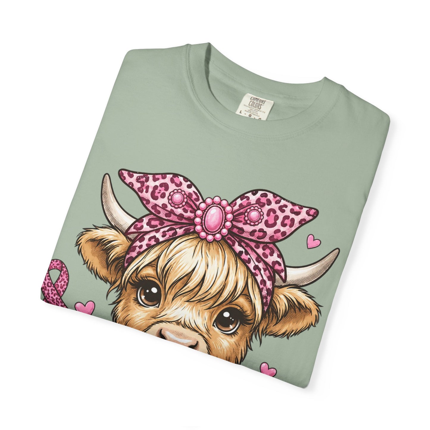 Pink Ribbon Baby Cow T-shirt