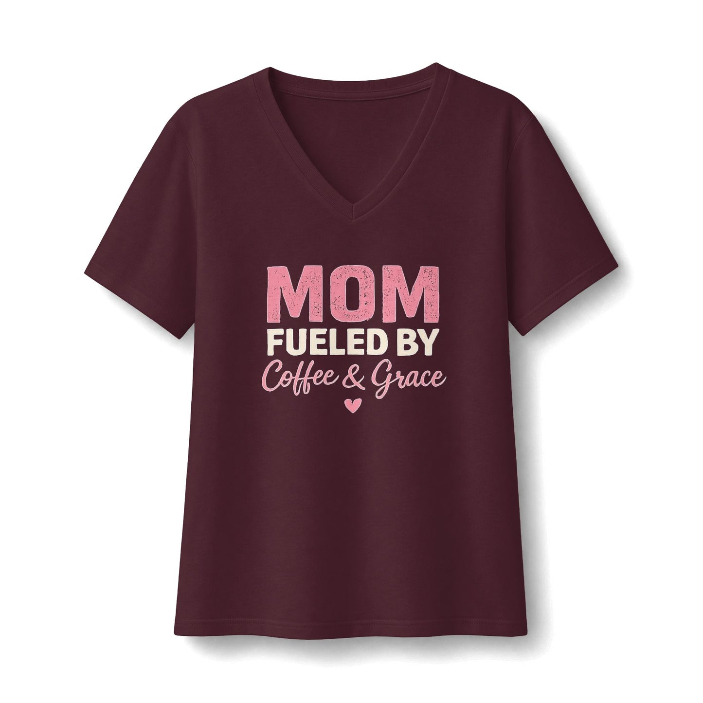 Mom Jersey Short Sleeve V-Neck Tee