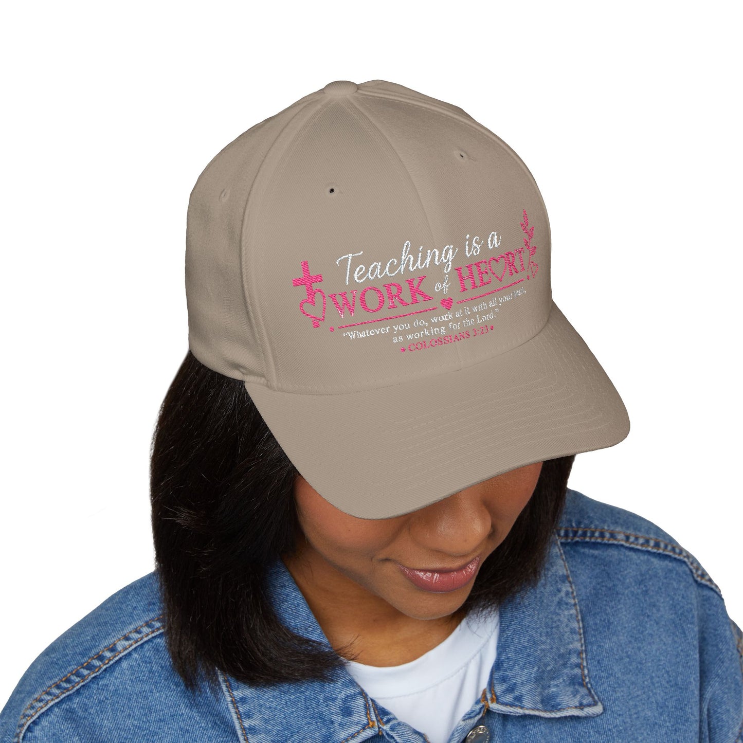 ✝️ Teaching Is a Work of Heart Christian Teacher Cap