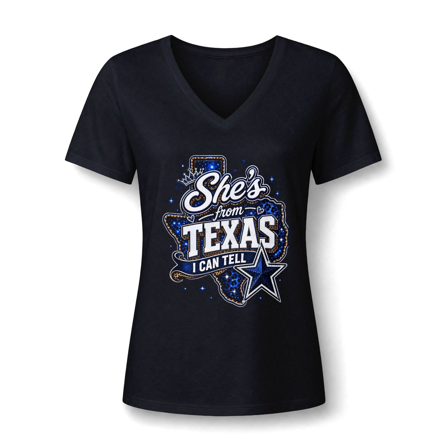 Women's Relaxed Heather CVC V-Neck Tee