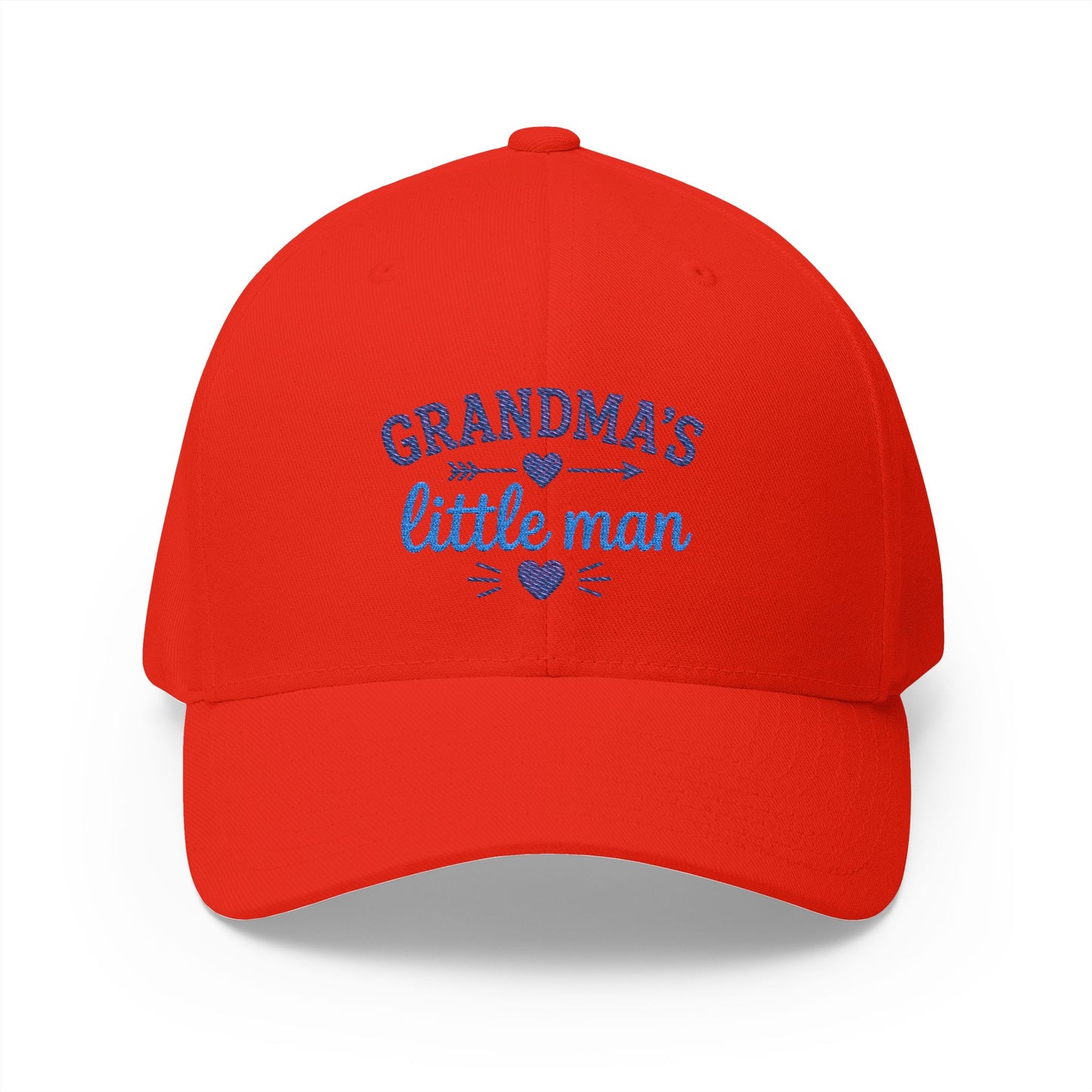 Grandma's Little Man Closed-Back Structured Cap (Embroidery)