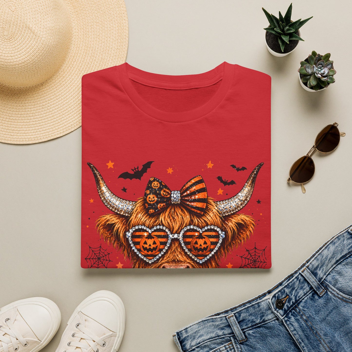 Halloween/Harvest Cow Softstyle T-Shirt