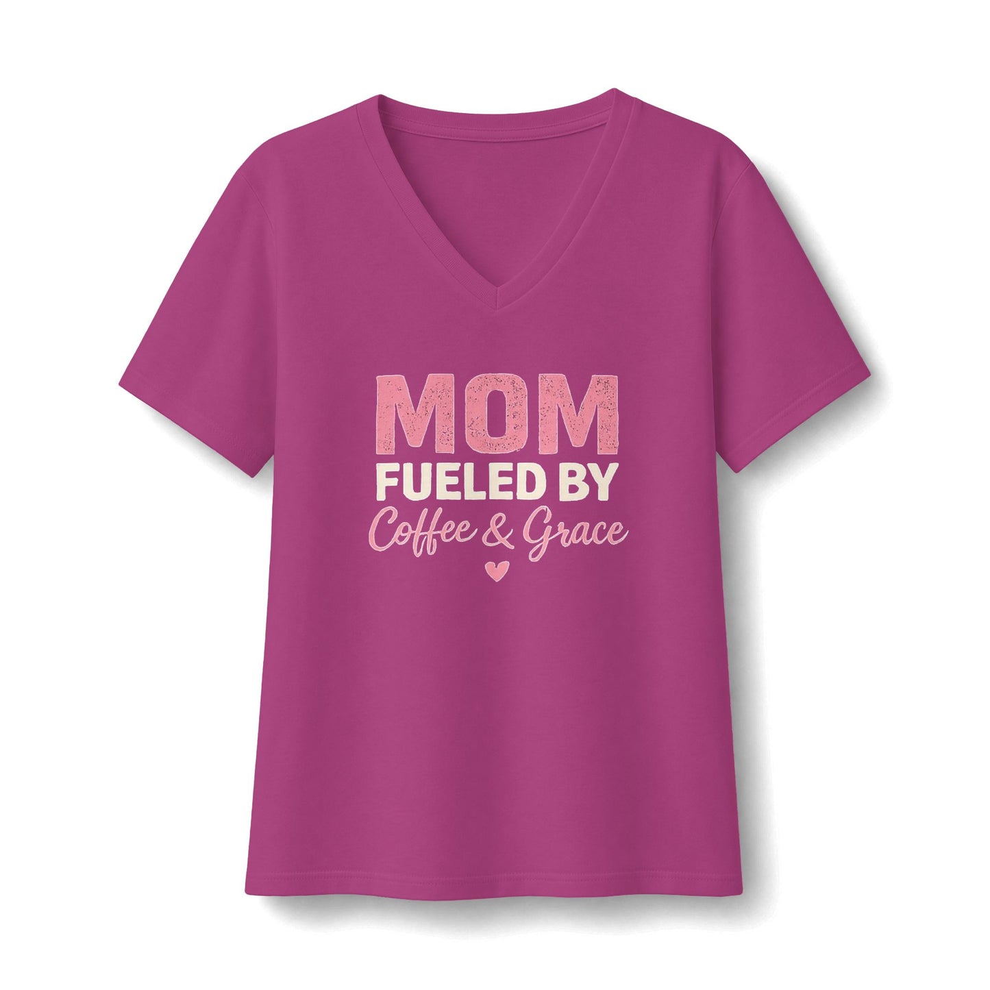 Mom Jersey Short Sleeve V-Neck Tee