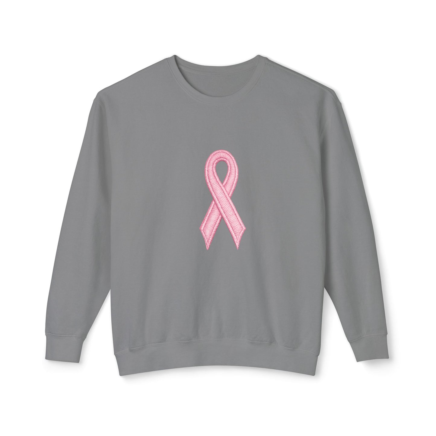 🎀 Pink Ribbon Women’s Lightweight Crewneck Sweatshirt