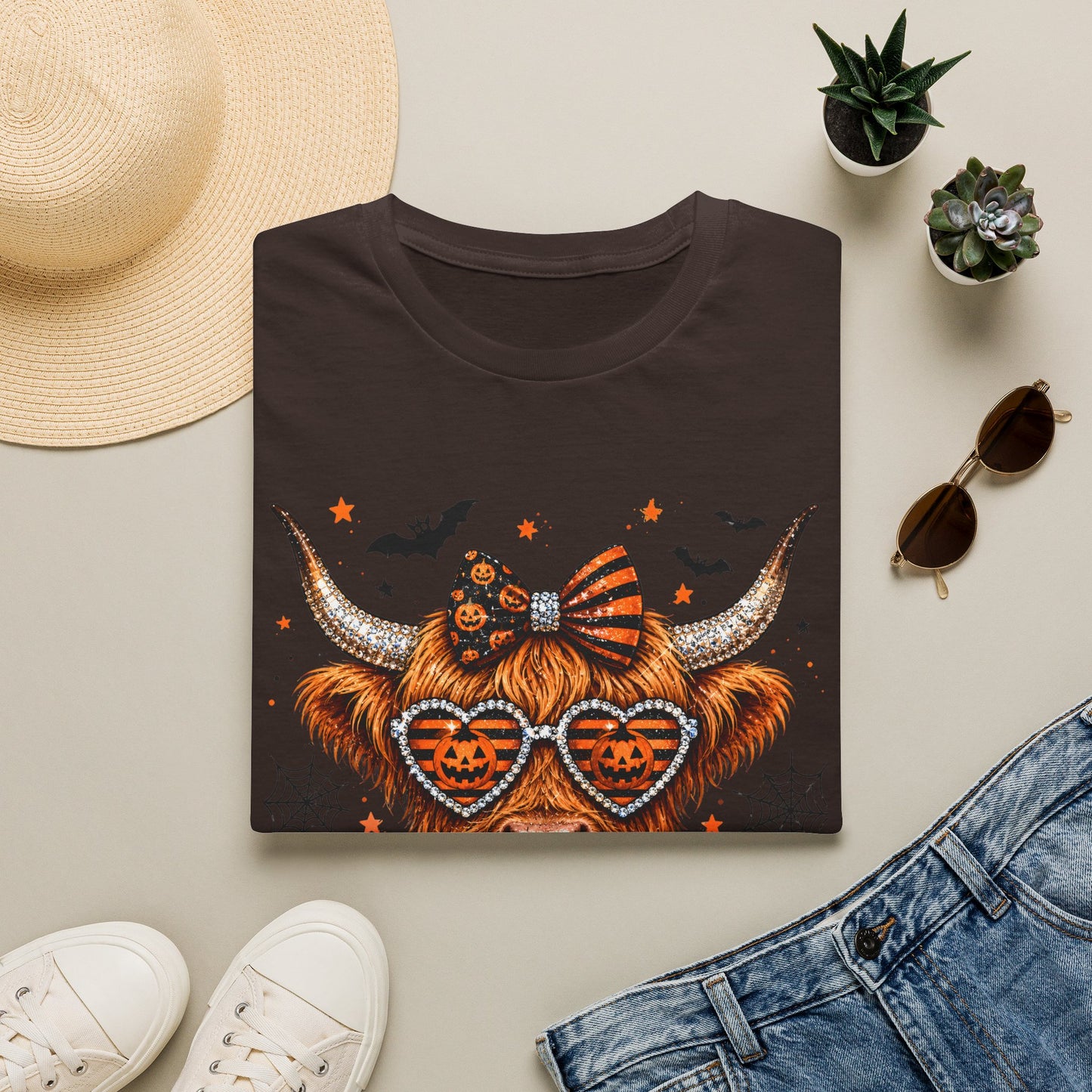 Halloween/Harvest Cow Softstyle T-Shirt