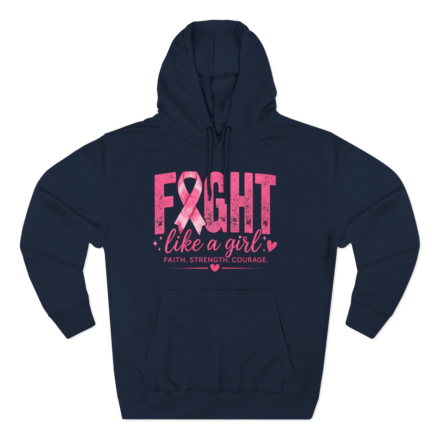 Three-Panel Fleece Hoodie