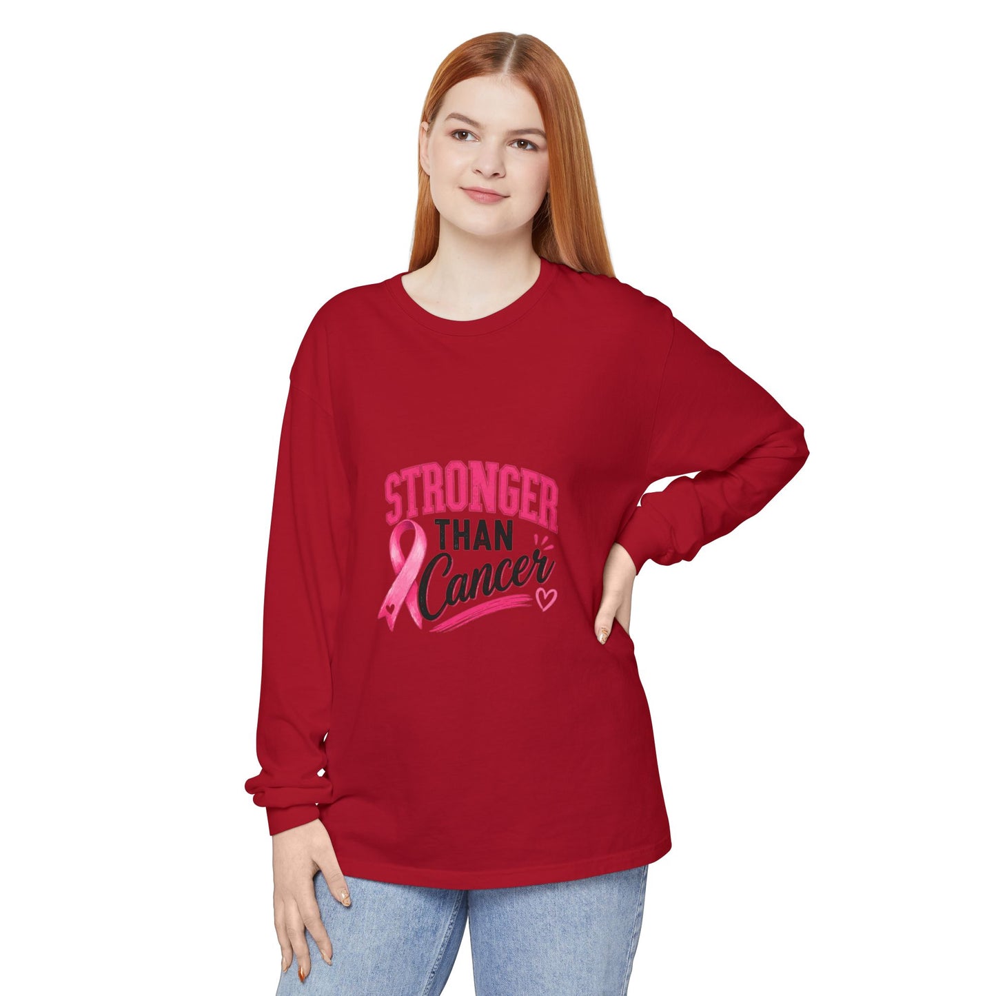 Unisex Garment-dyed Long Sleeve T-Shirt