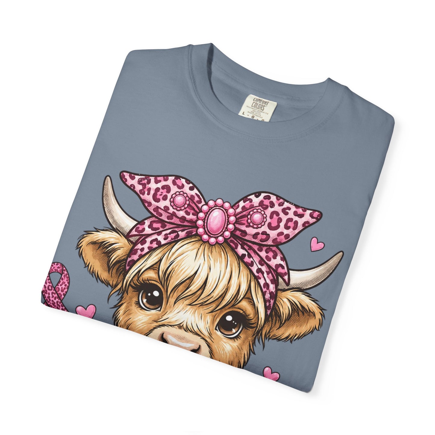 Pink Ribbon Baby Cow T-shirt