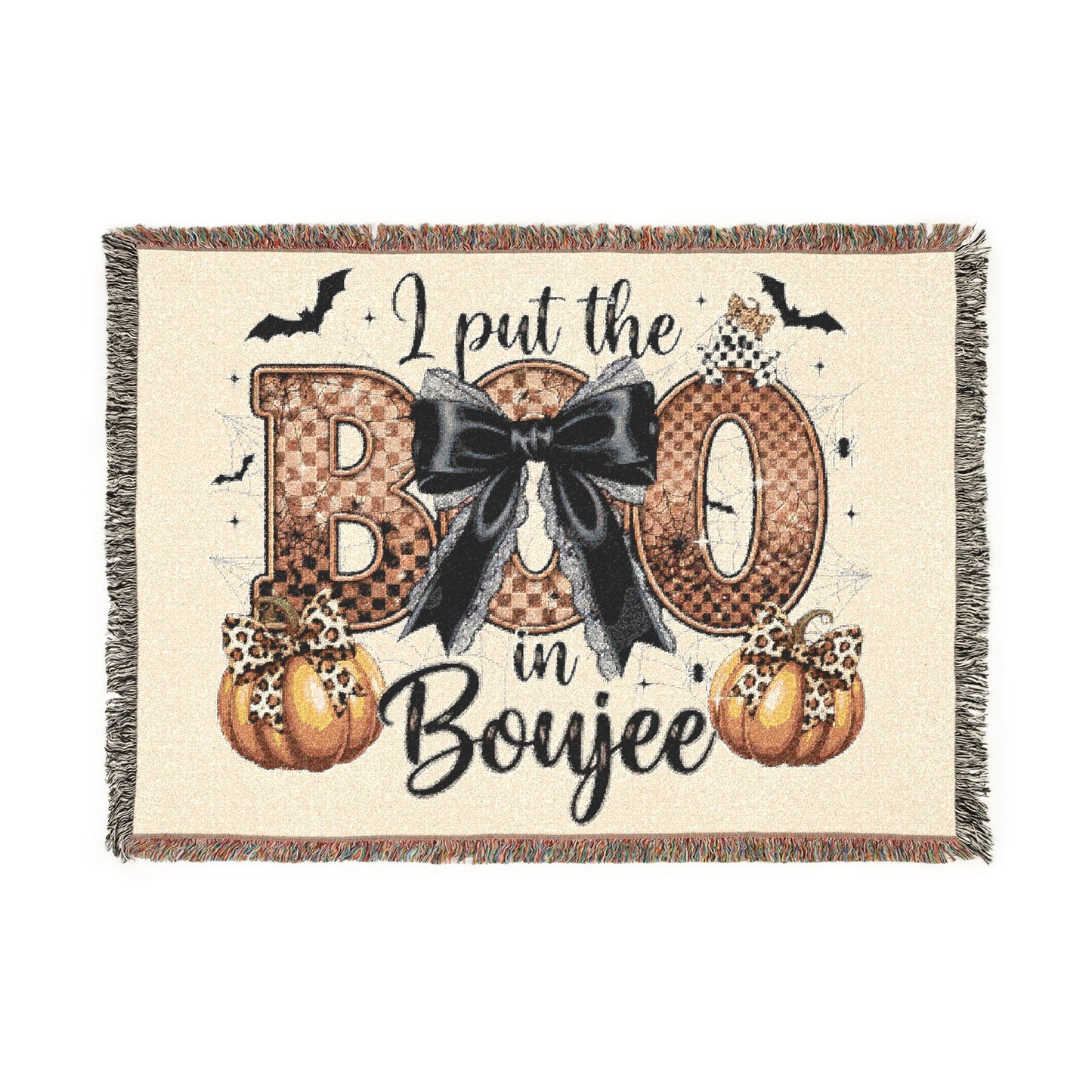 Boujee Halloween Woven Blanket