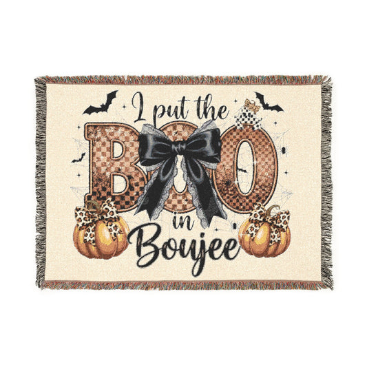 Boujee Halloween Woven Blanket