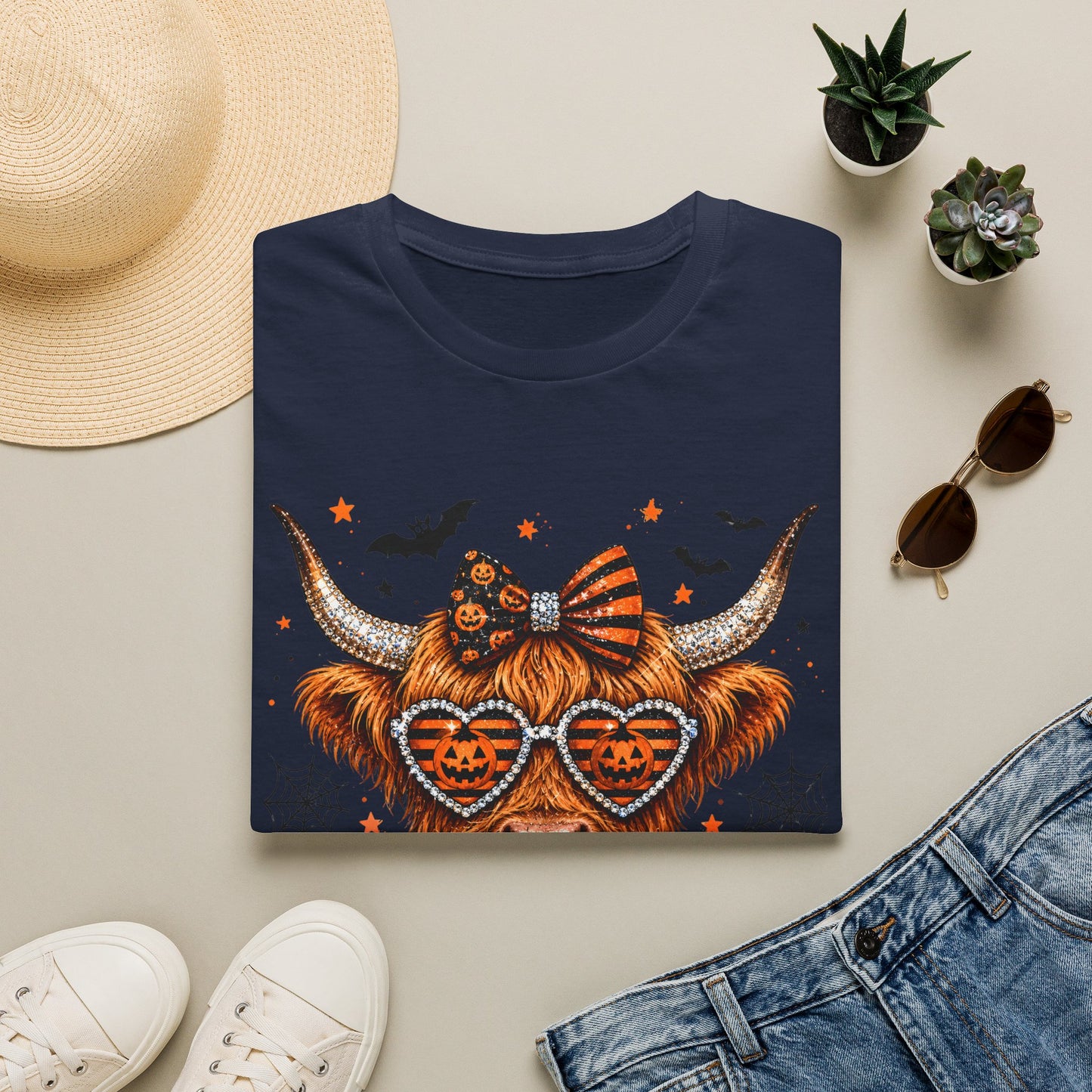 Halloween/Harvest Cow Softstyle T-Shirt