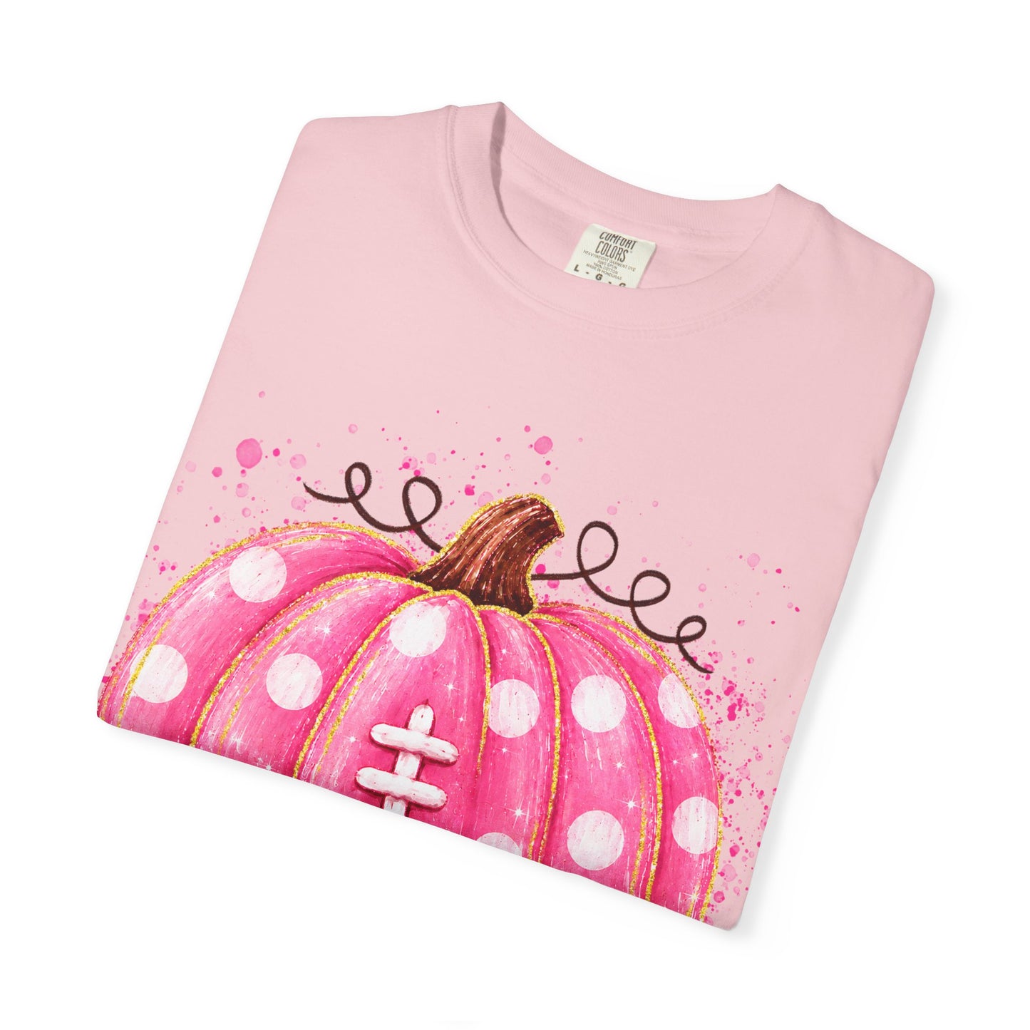 Pink Pumpkin Football T-shirt