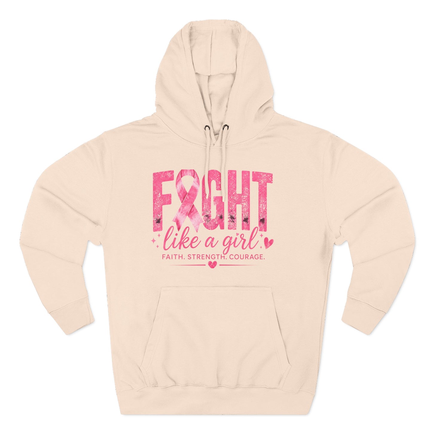 Three-Panel Fleece Hoodie