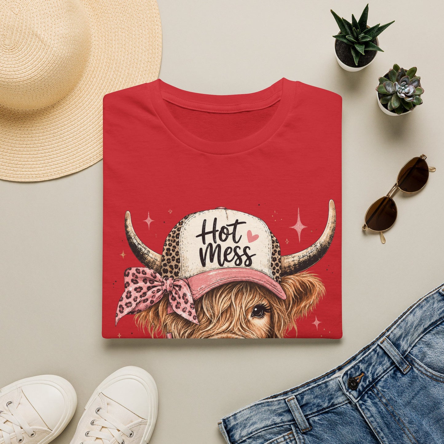 Hot Mess Cow Softstyle T-Shirt
