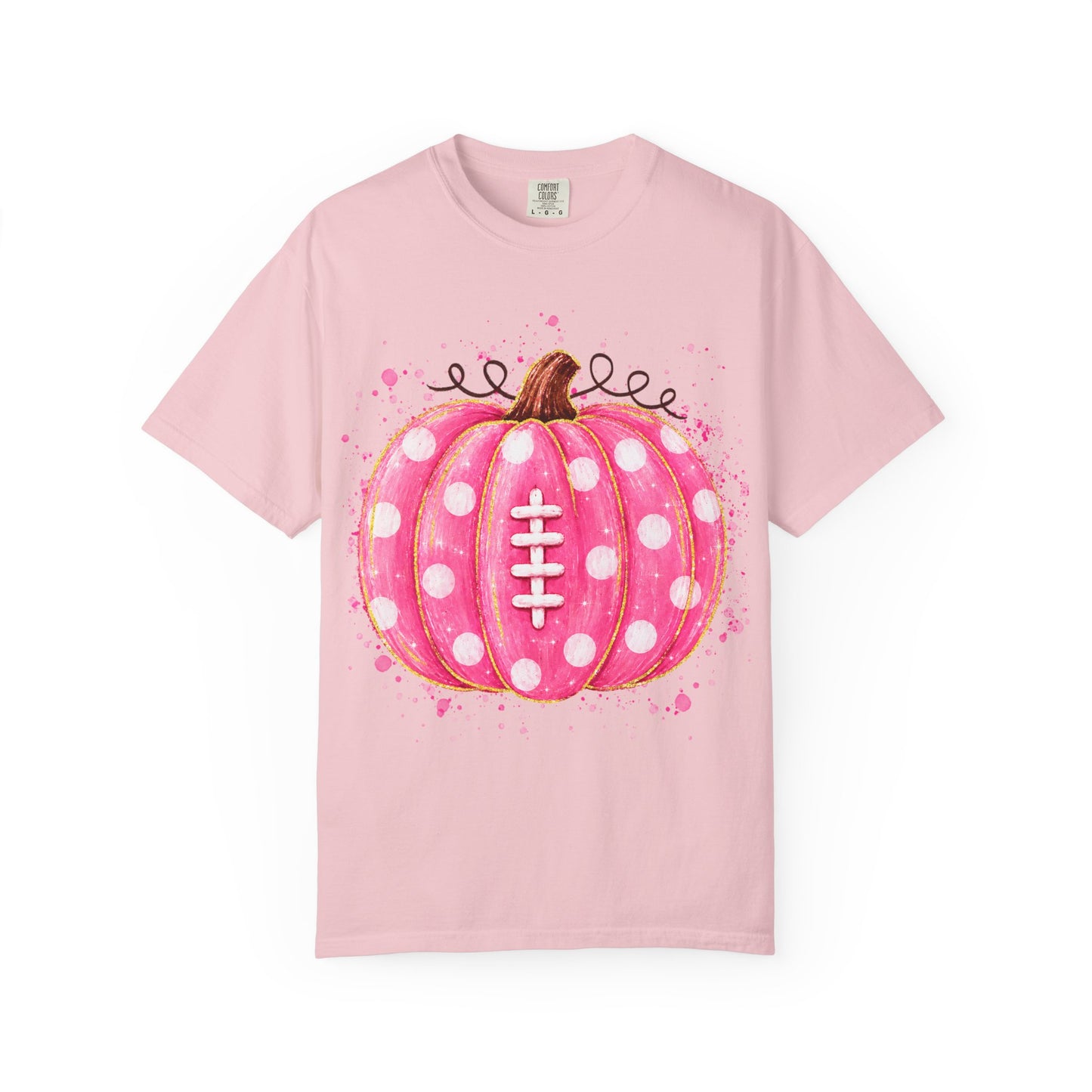 Pink Pumpkin Football T-shirt
