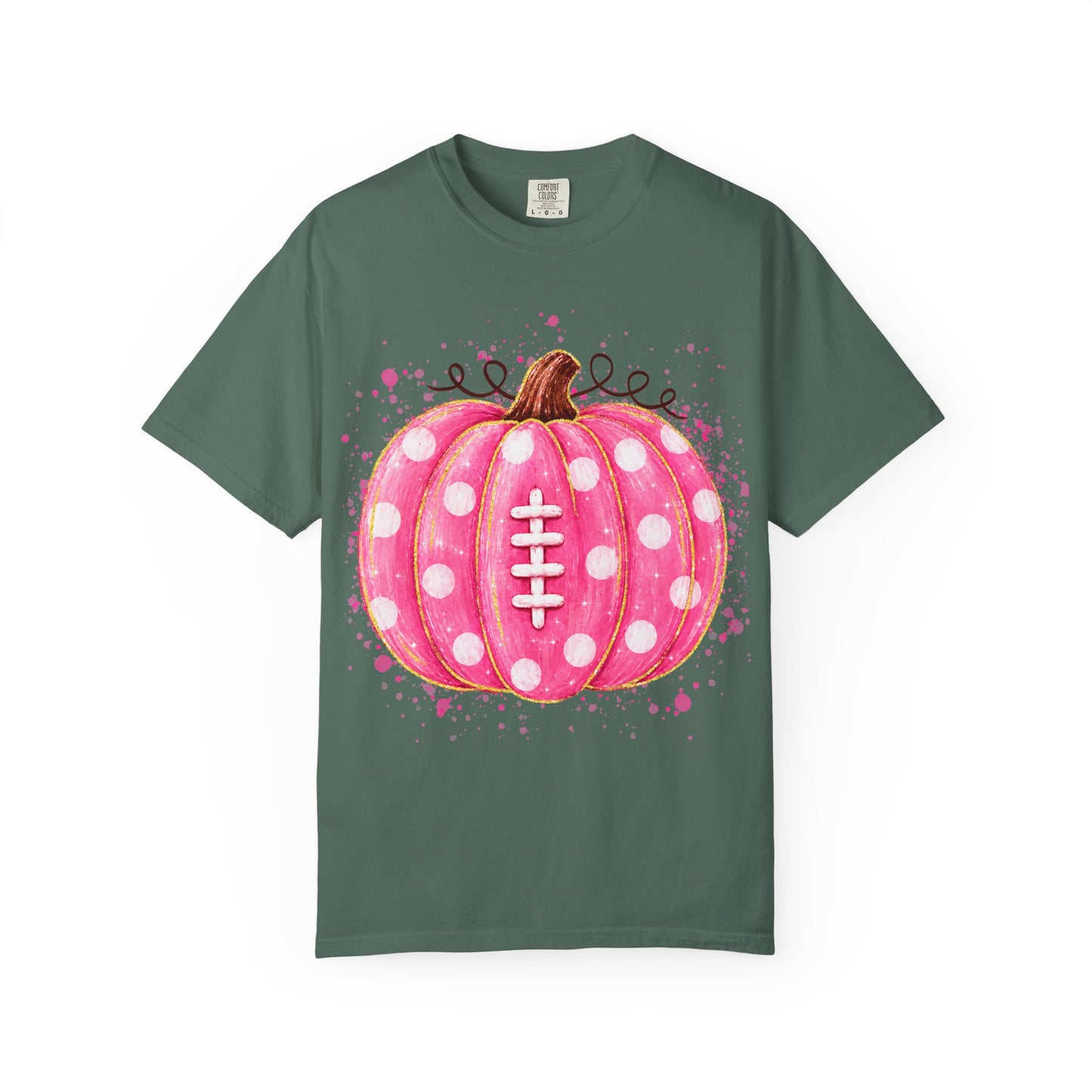 Pink Pumpkin Football T-shirt