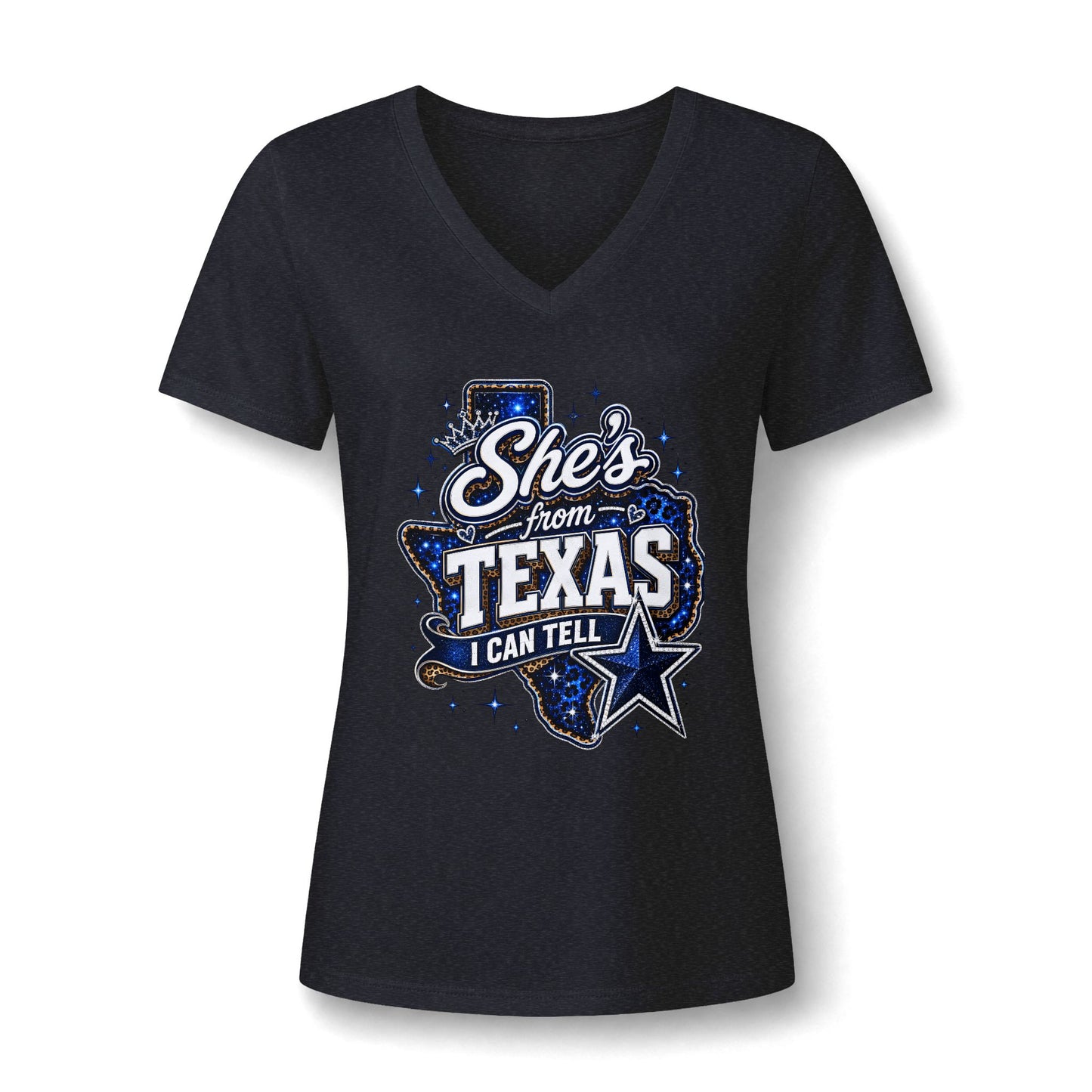 Women's Relaxed Heather CVC V-Neck Tee