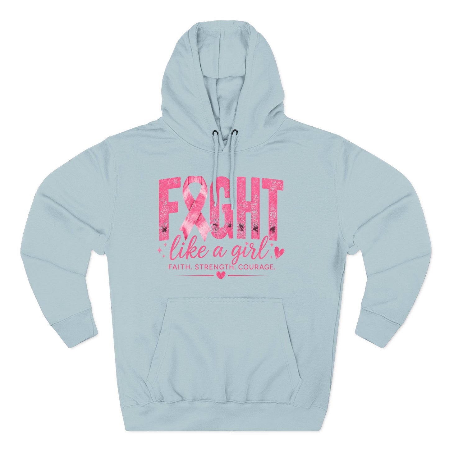 Three-Panel Fleece Hoodie