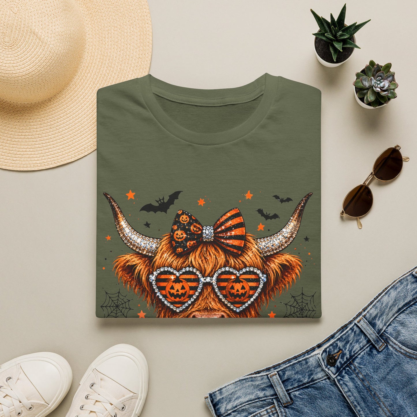 Halloween/Harvest Cow Softstyle T-Shirt