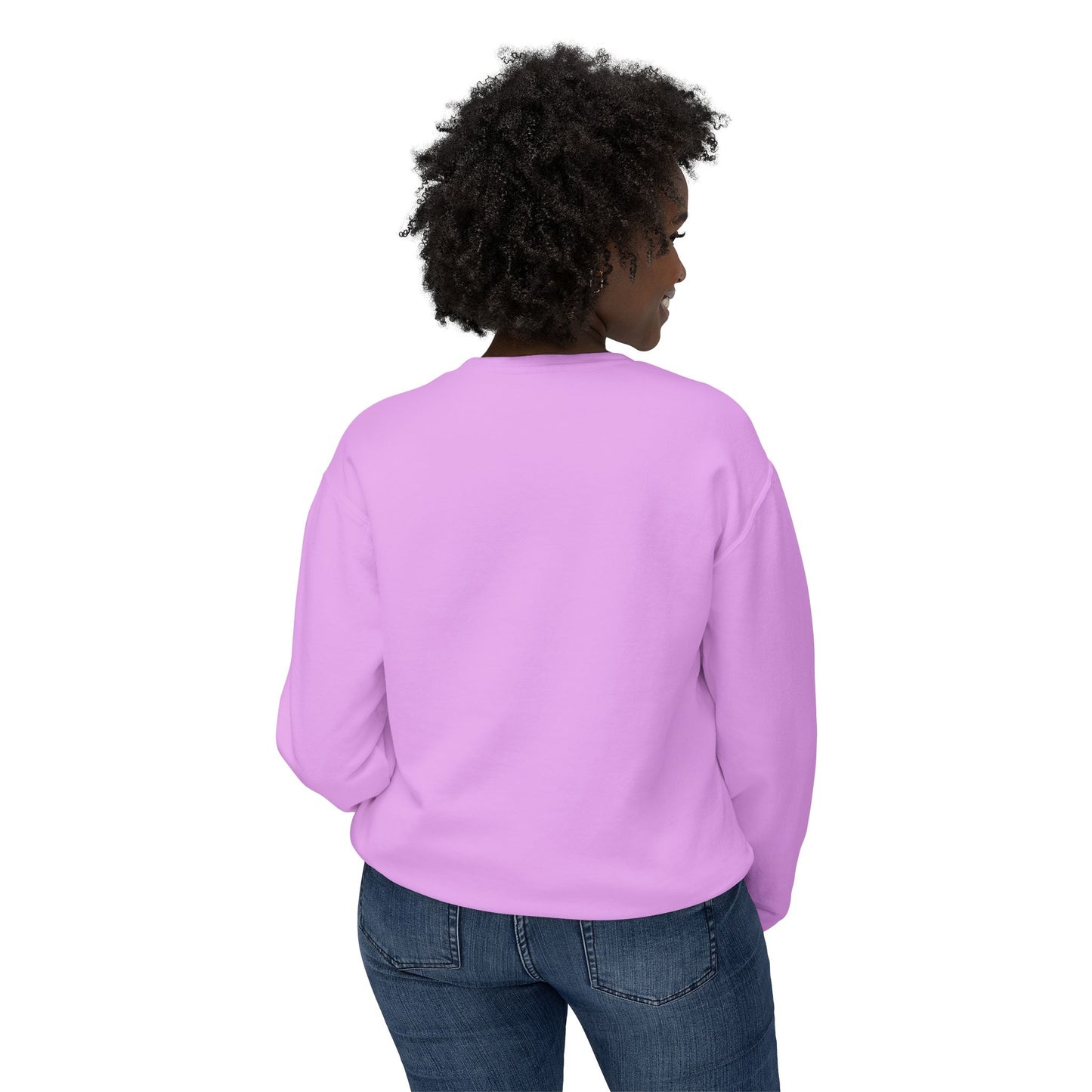 🎀 Pink Ribbon Women’s Lightweight Crewneck Sweatshirt