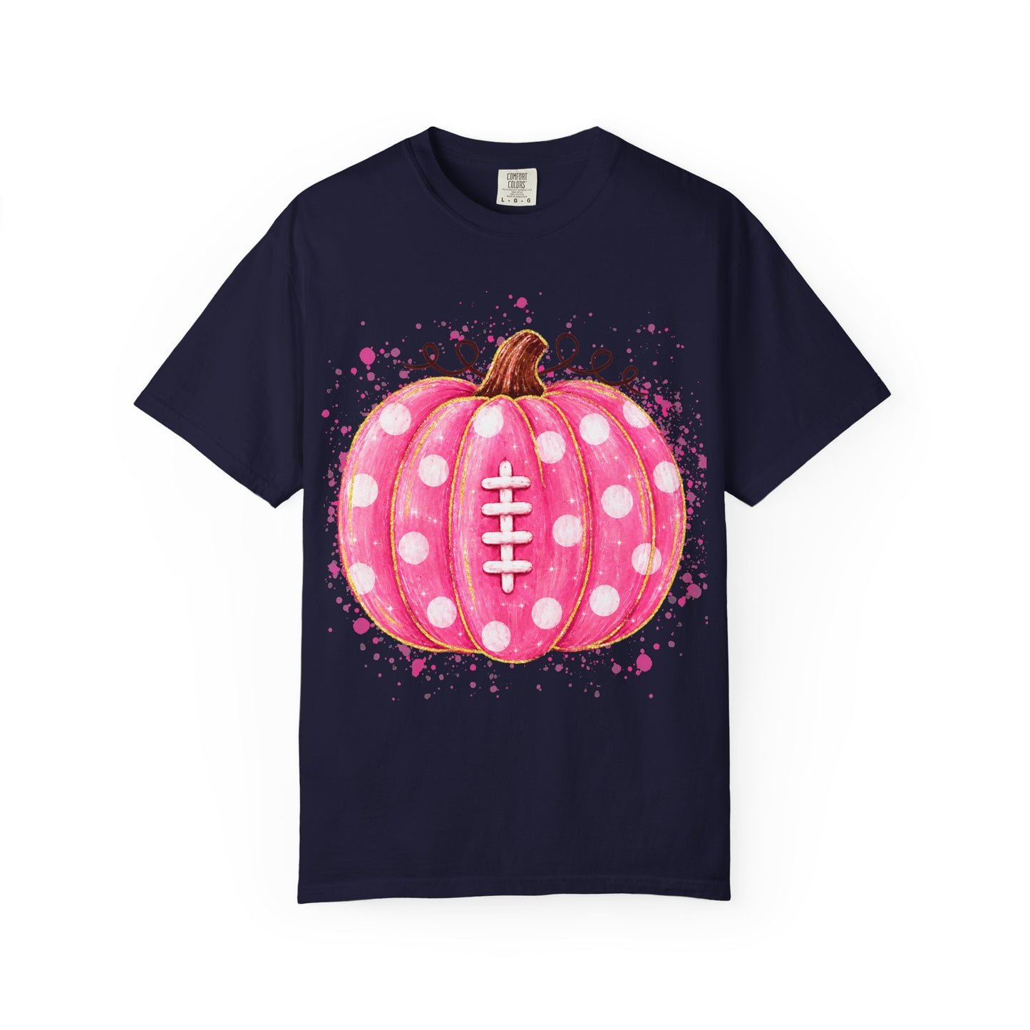 Pink Pumpkin Football T-shirt