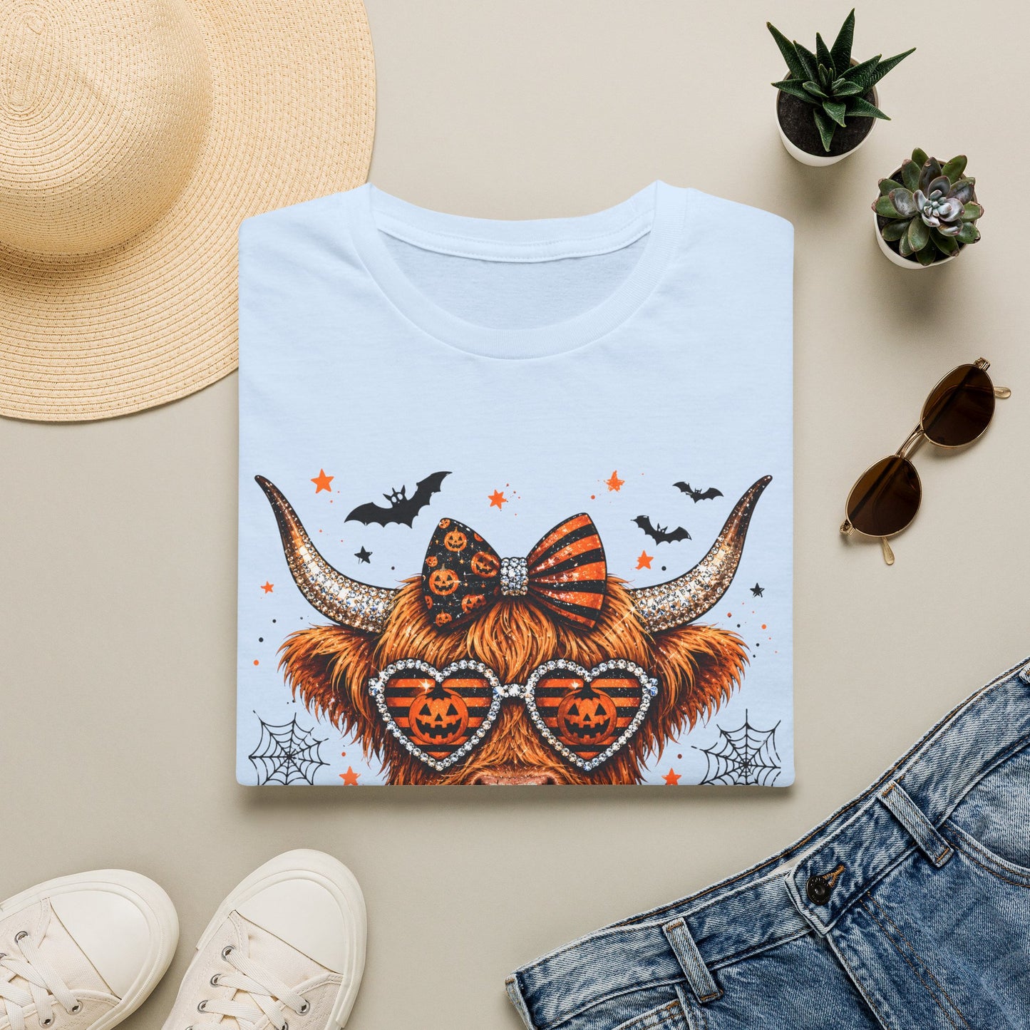 Halloween/Harvest Cow Softstyle T-Shirt