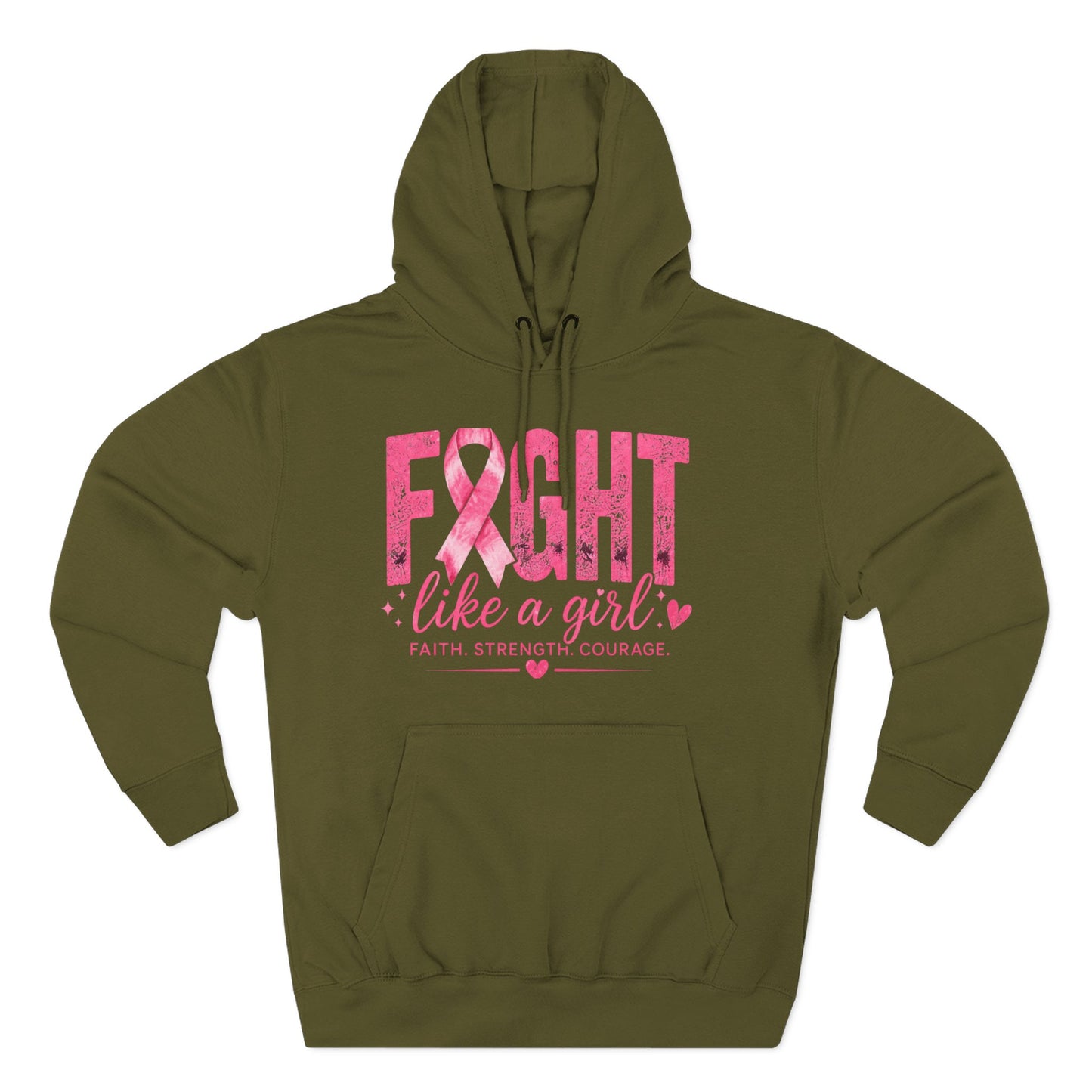 Three-Panel Fleece Hoodie