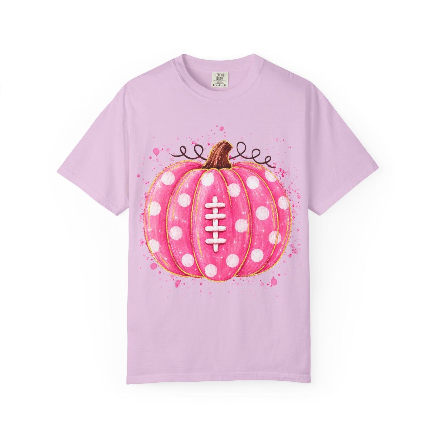 Pink Pumpkin Football T-shirt