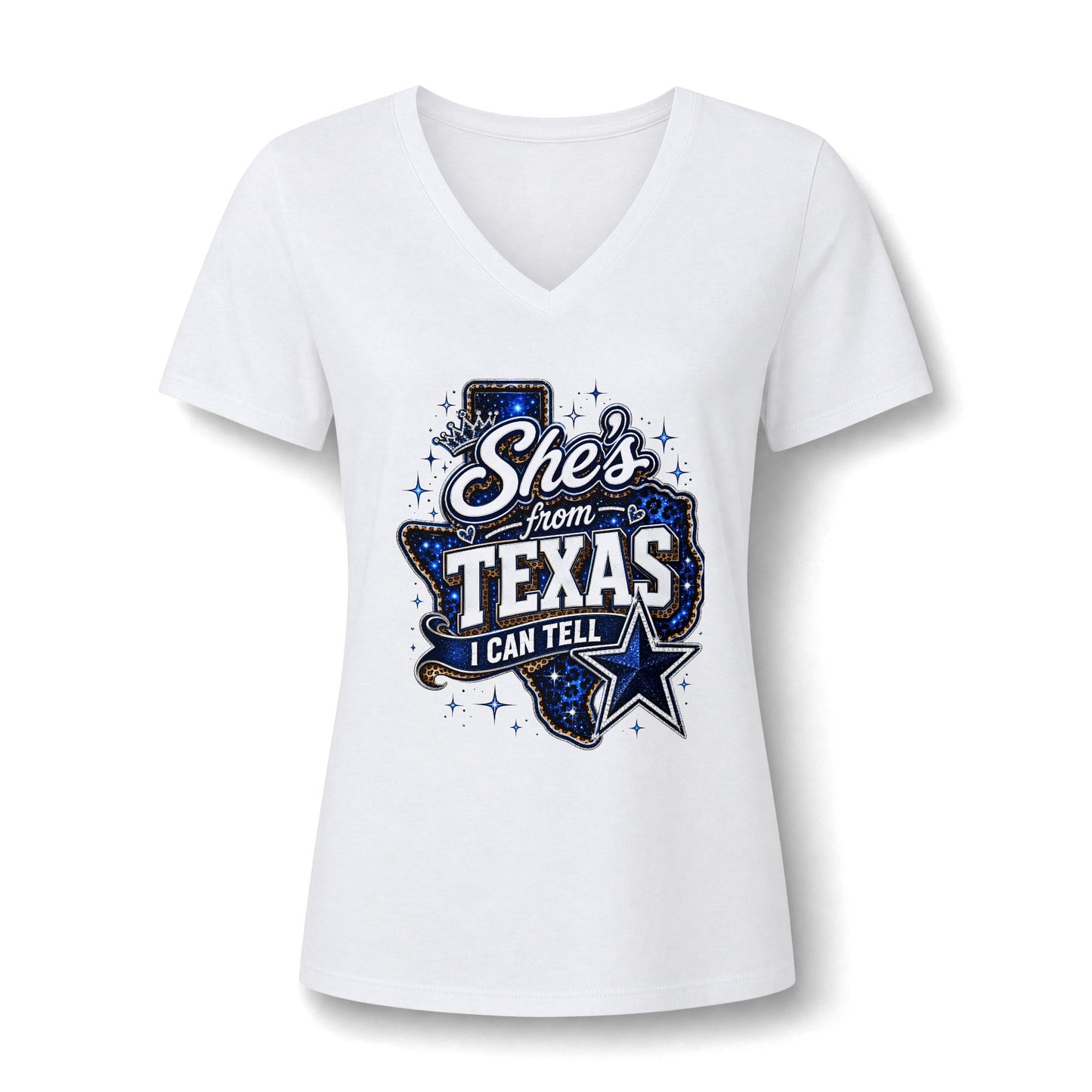 Women's Relaxed Heather CVC V-Neck Tee