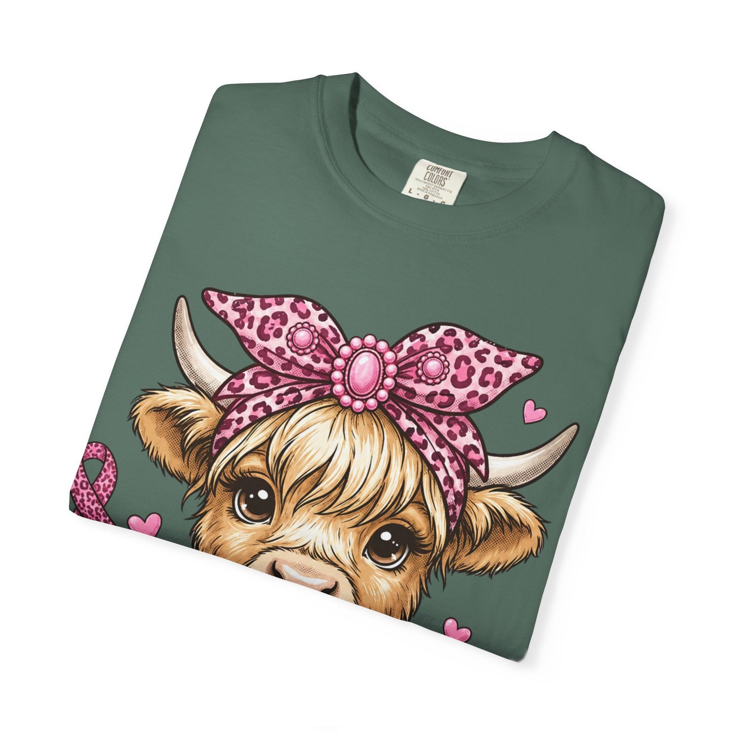 Pink Ribbon Baby Cow T-shirt