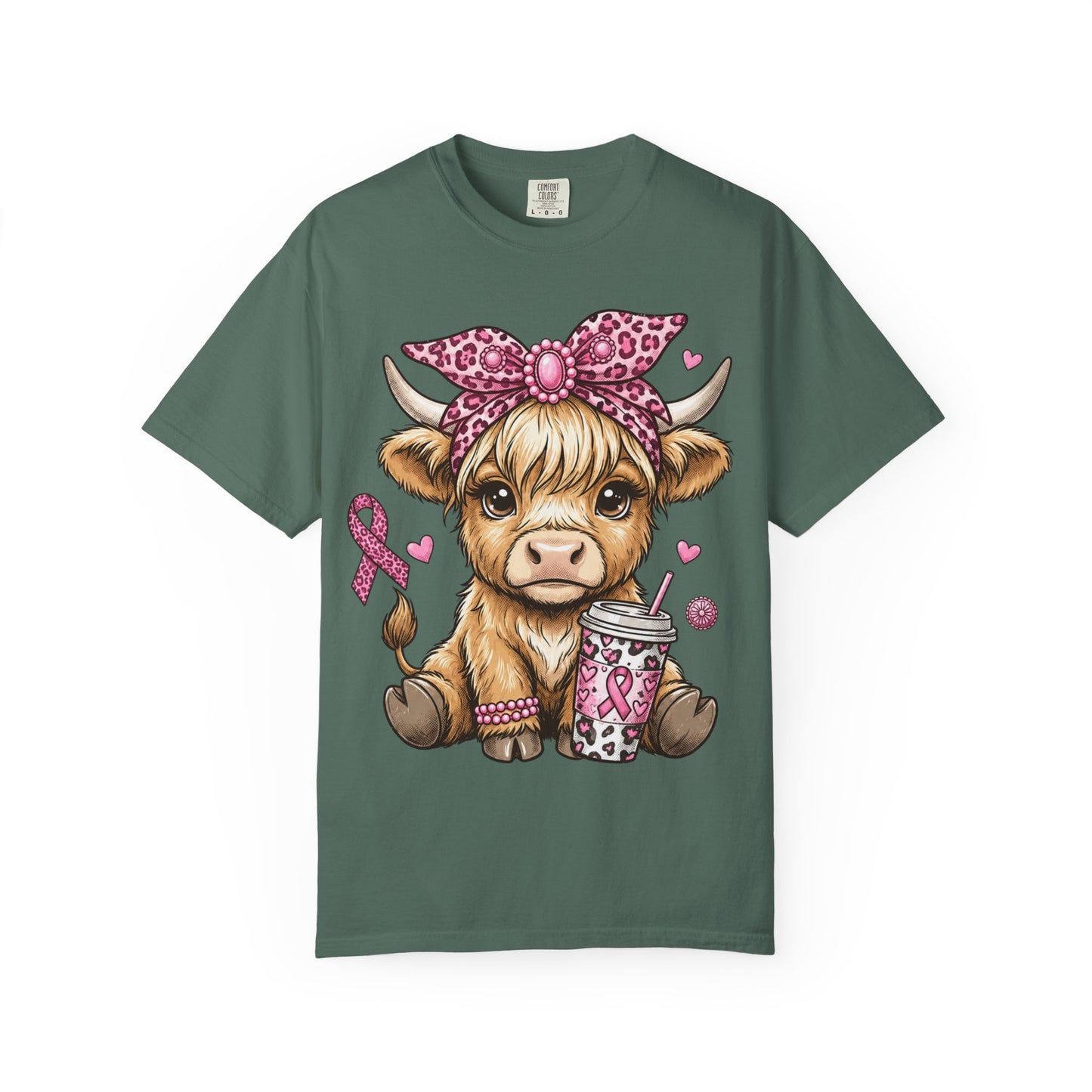 Pink Ribbon Baby Cow T-shirt