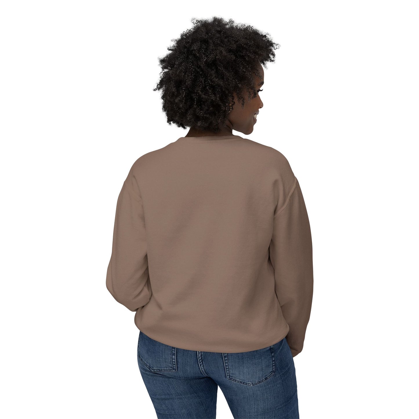 🎀 Pink Ribbon Women’s Lightweight Crewneck Sweatshirt