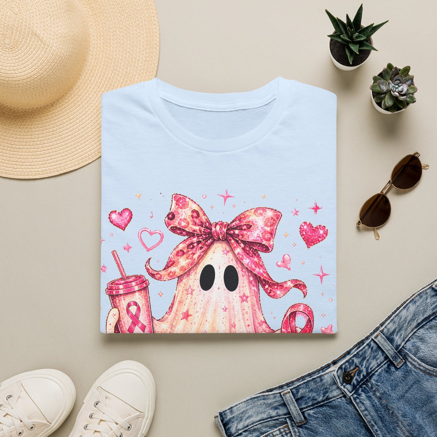 Pink Ghost Softstyle T-Shirt