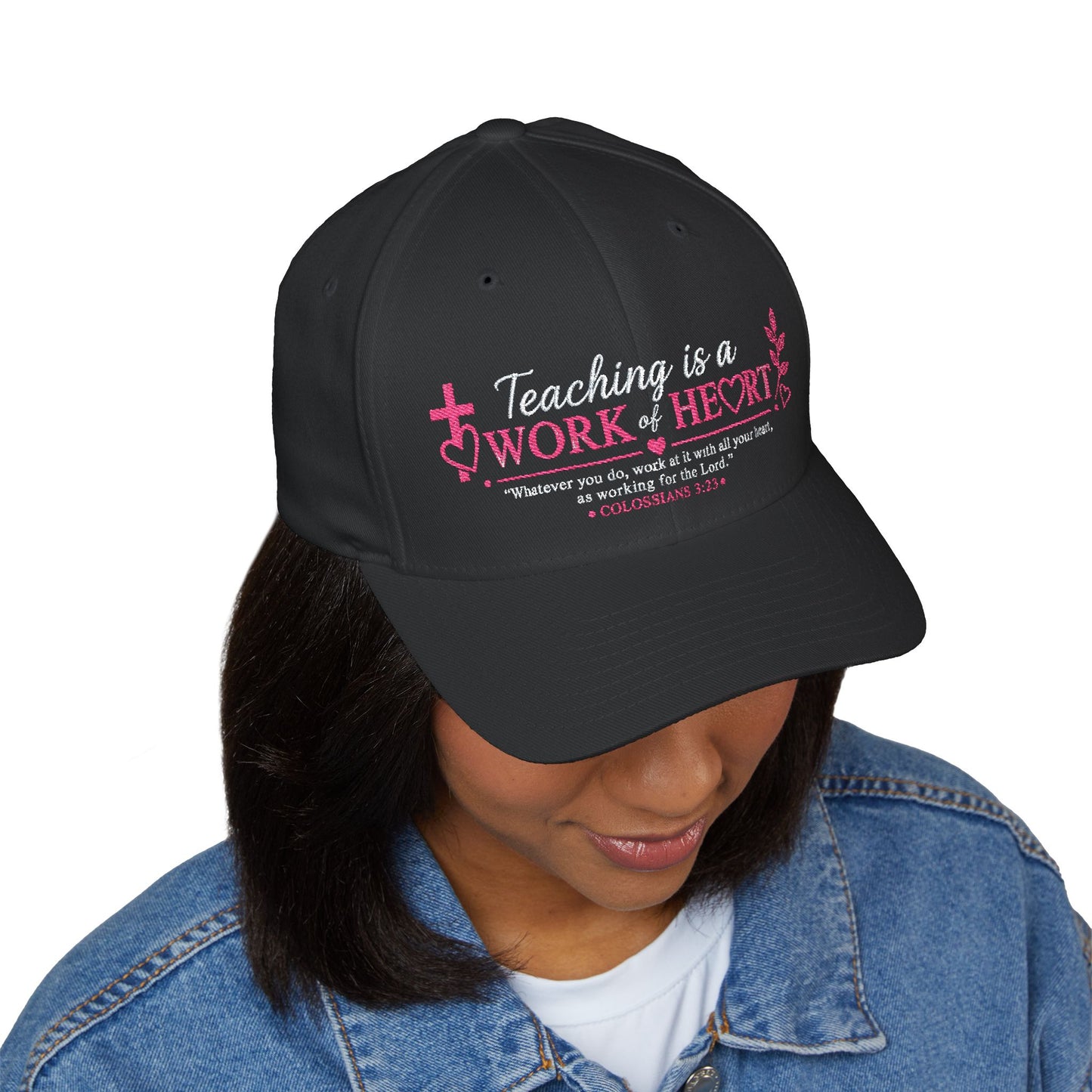 ✝️ Teaching Is a Work of Heart Christian Teacher Cap