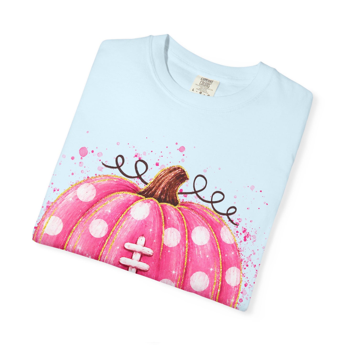 Pink Pumpkin Football T-shirt
