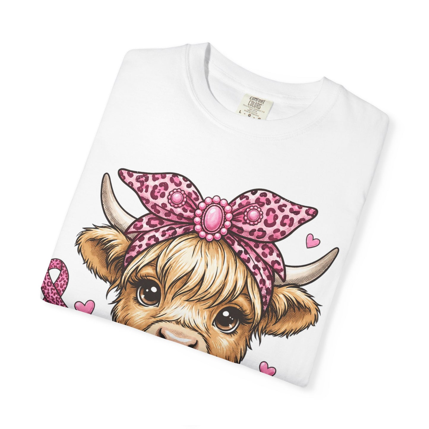 Pink Ribbon Baby Cow T-shirt