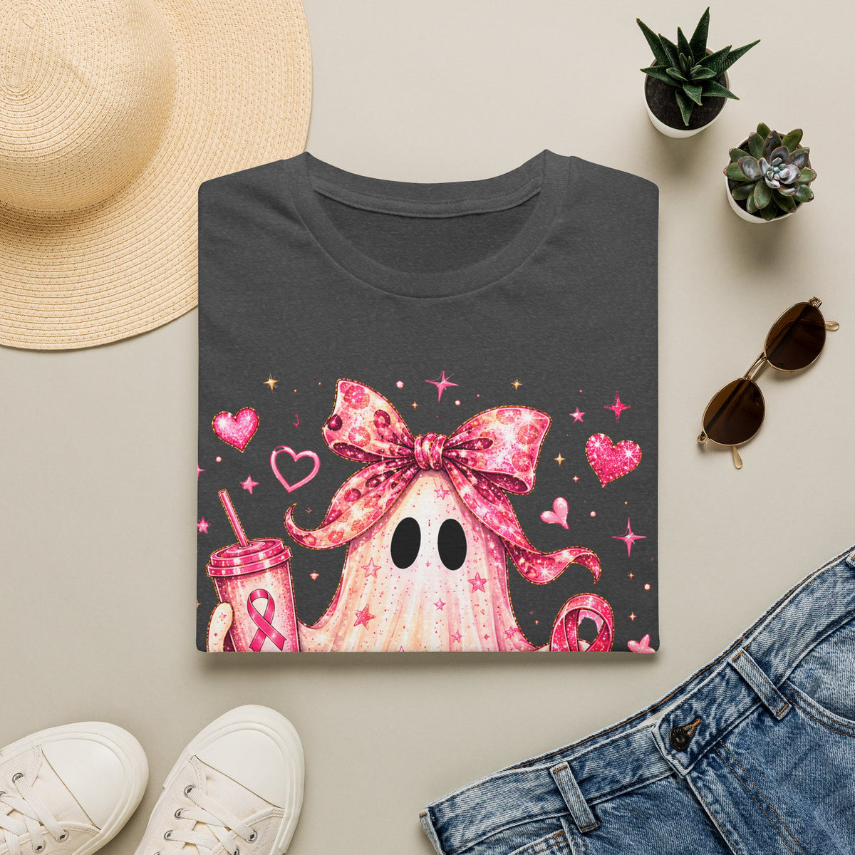 Pink Ghost Softstyle T-Shirt