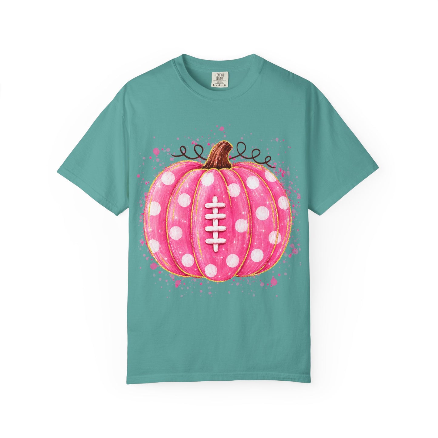 Pink Pumpkin Football T-shirt