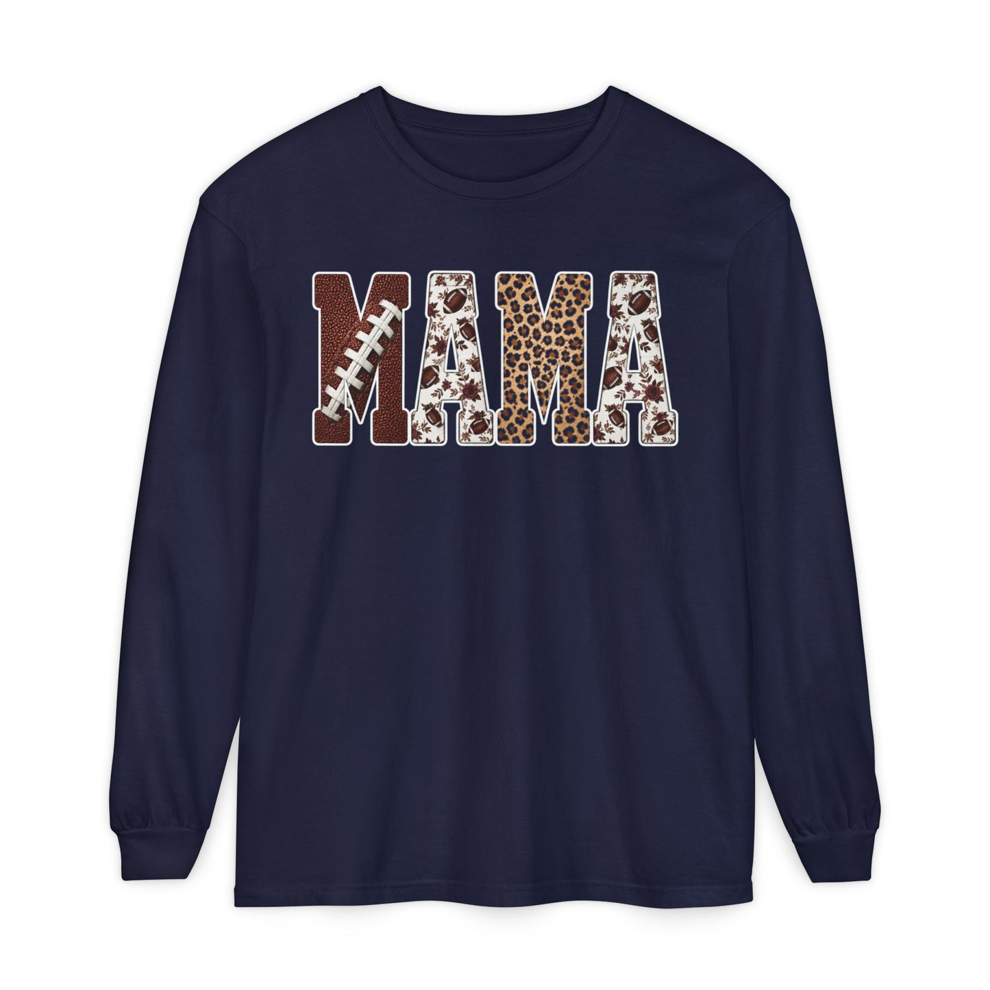 Mama Football Long Sleeve T-Shirt