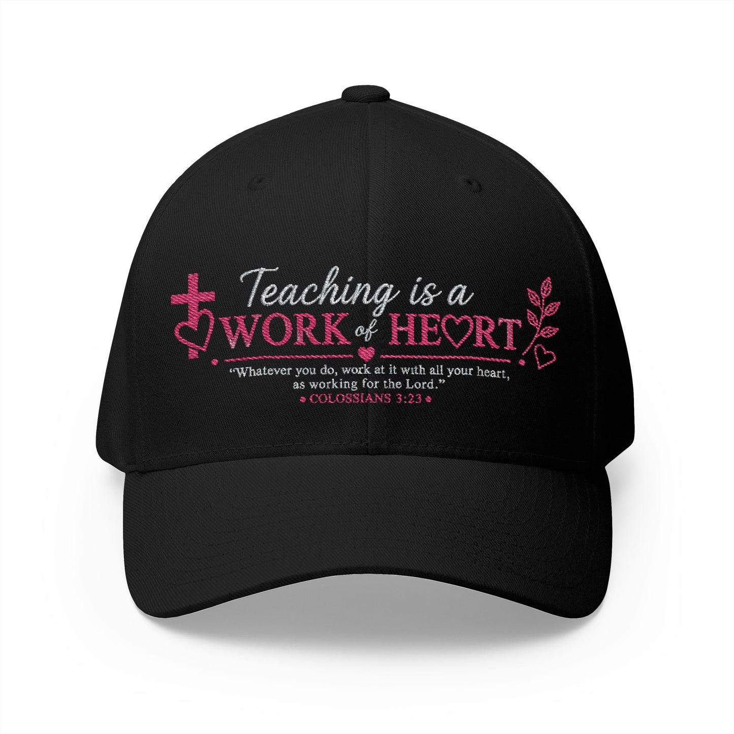 ✝️ Teaching Is a Work of Heart Christian Teacher Cap