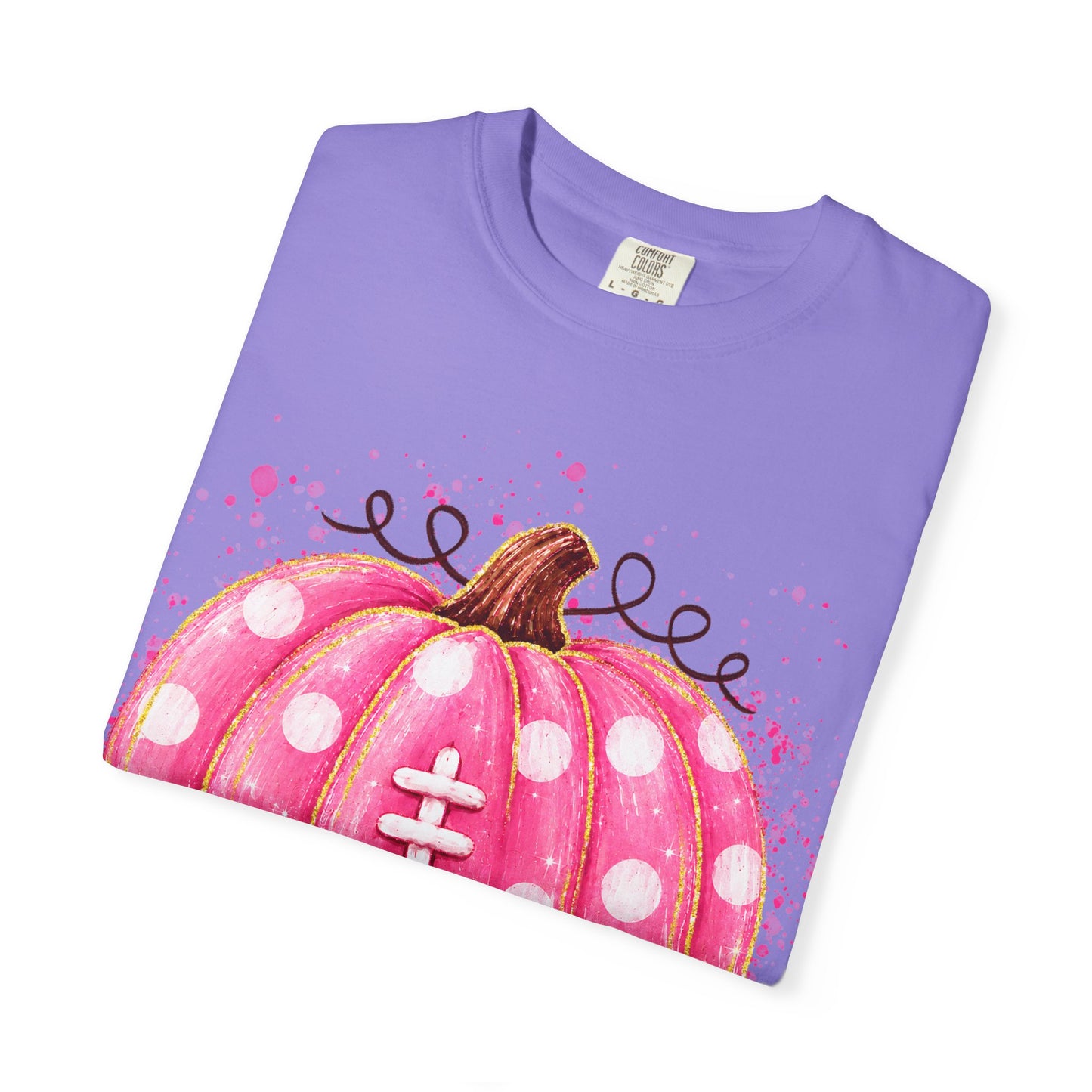 Pink Pumpkin Football T-shirt