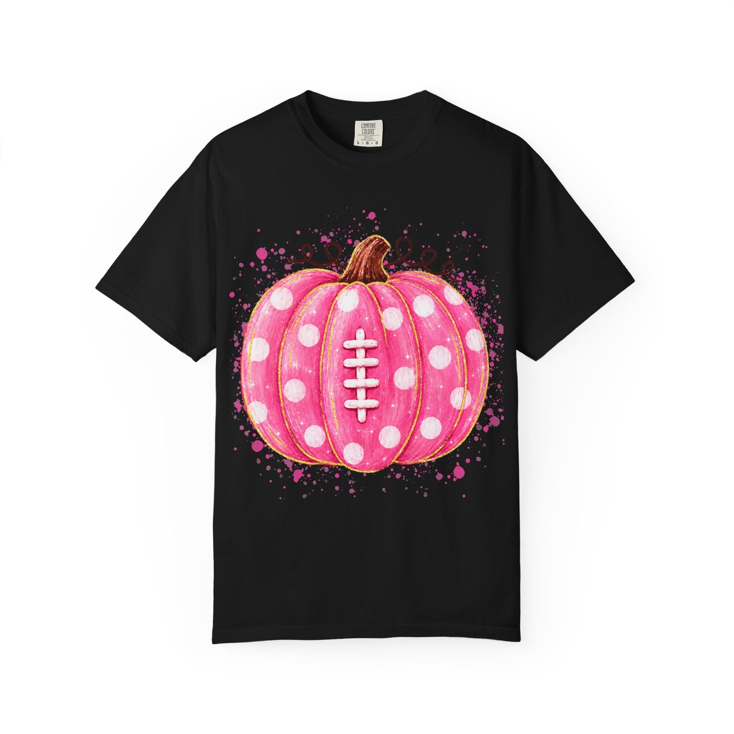 Pink Pumpkin Football T-shirt