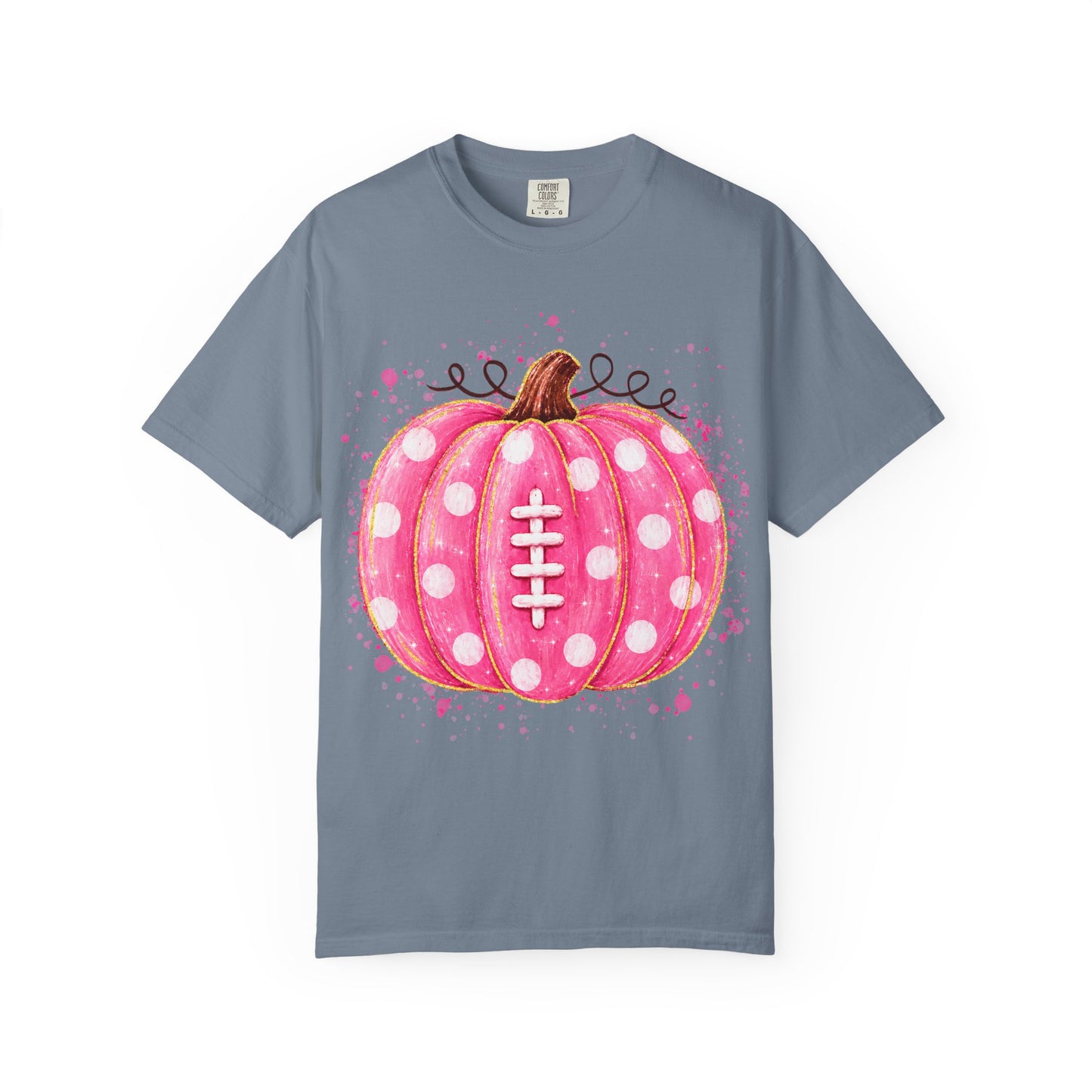 Pink Pumpkin Football T-shirt