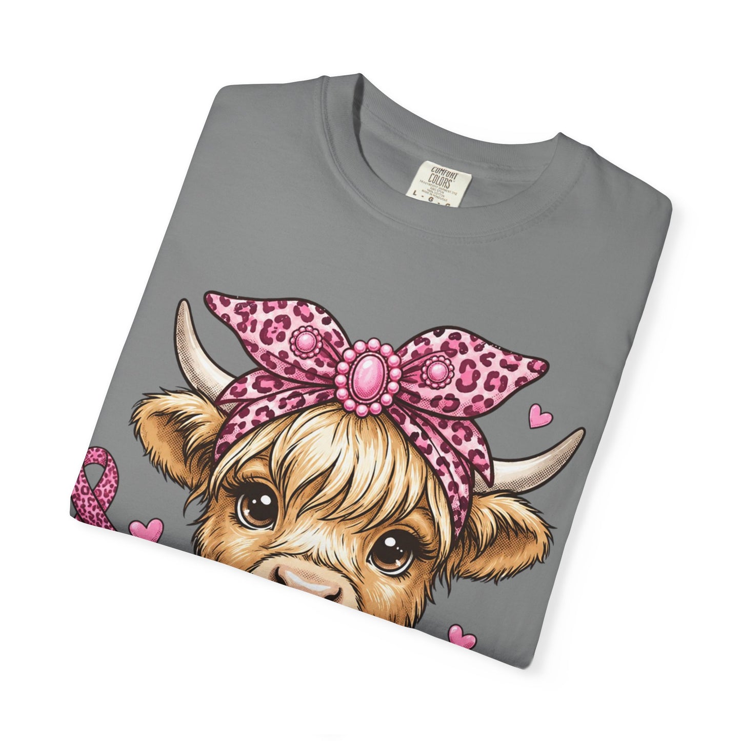 Pink Ribbon Baby Cow T-shirt