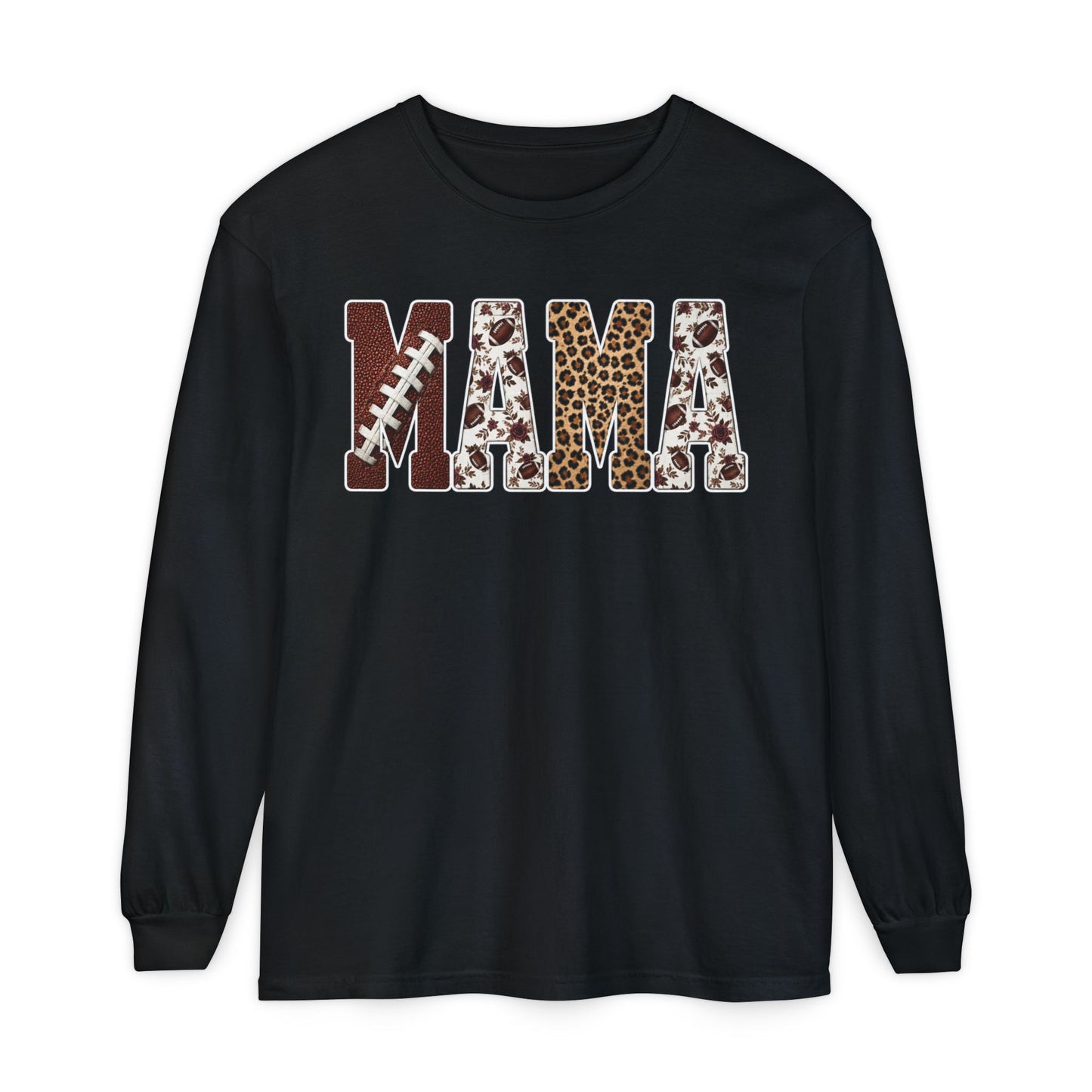 Mama Football Long Sleeve T-Shirt