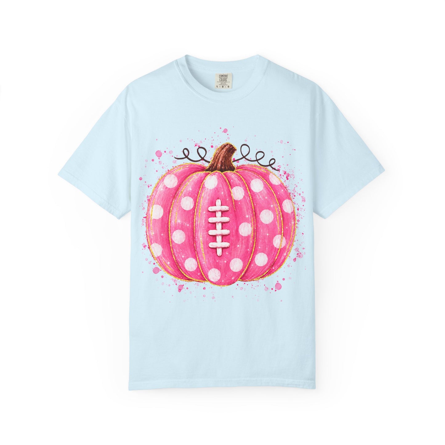 Pink Pumpkin Football T-shirt