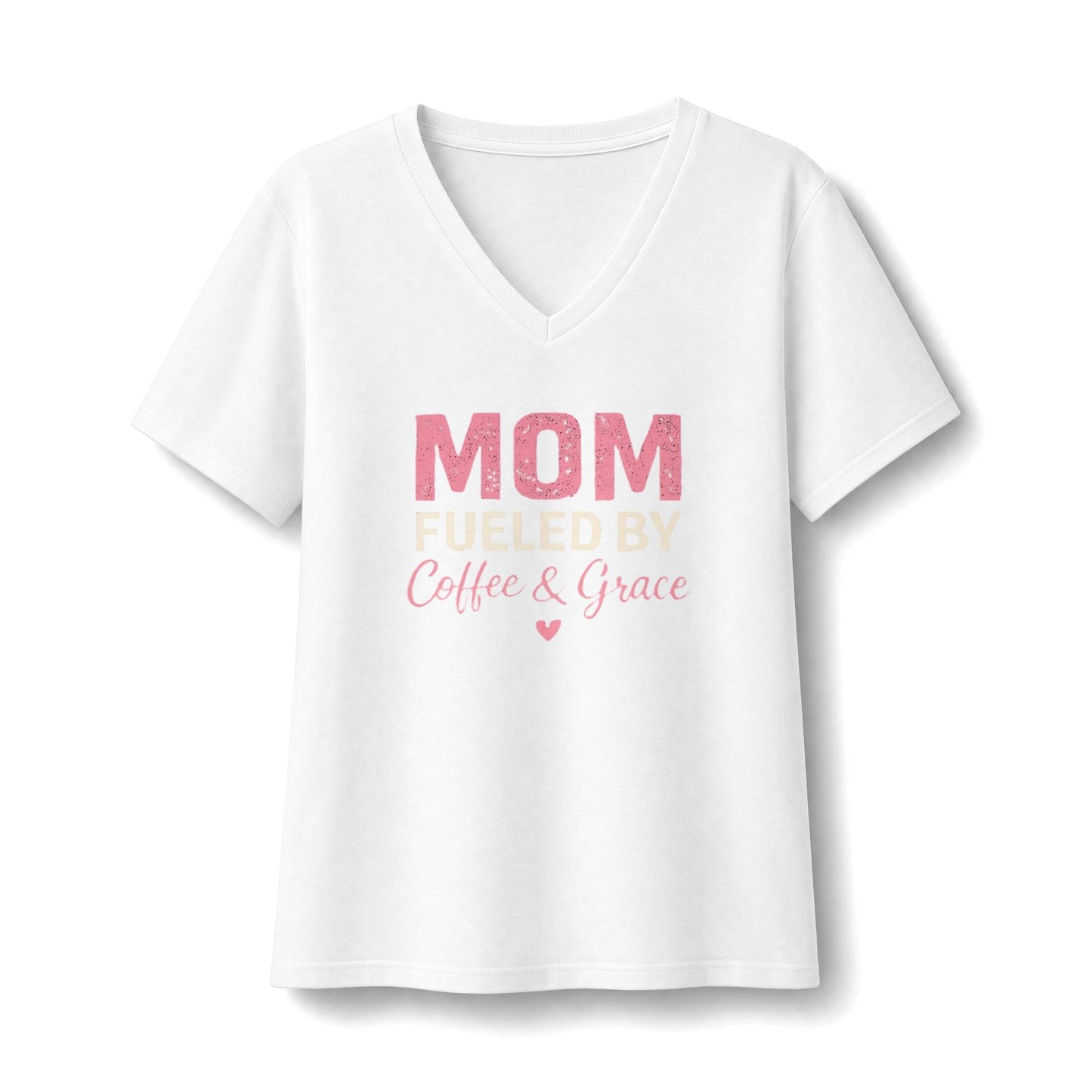Mom Jersey Short Sleeve V-Neck Tee