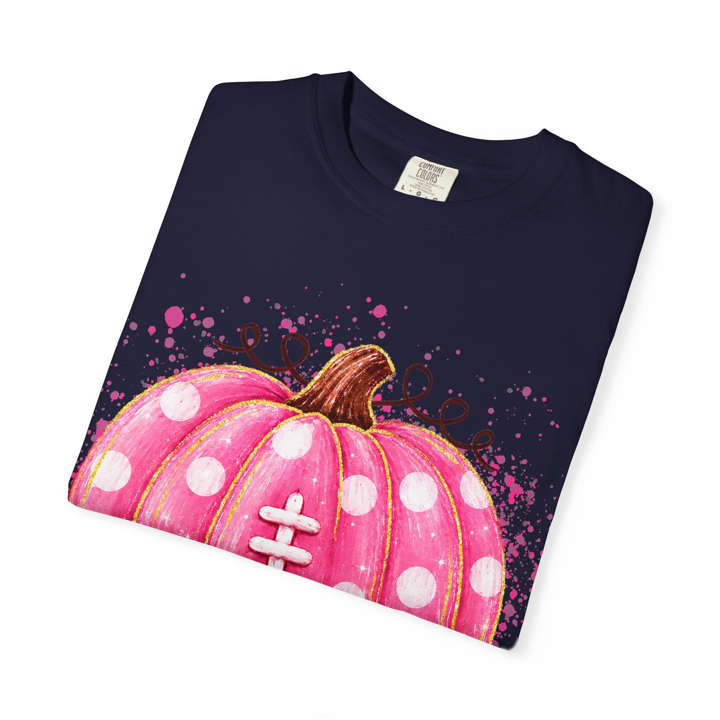 Pink Pumpkin Football T-shirt