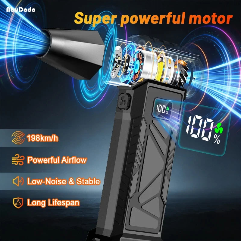Cordless Leaf Blower Turbo Jet Fan